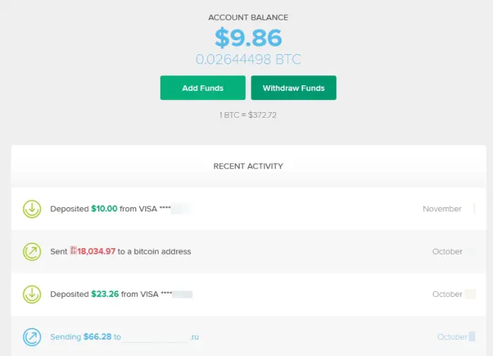 Bitcoin Account Balance